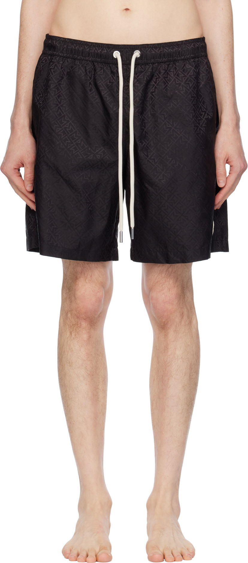 Badetøj Moncler Moncler Monogram Swim Shorts Sort | K10912C000025987H