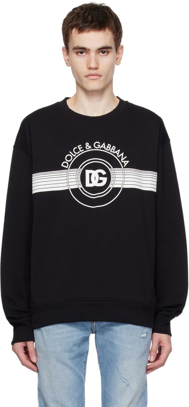 Sweatshirt Dolce & Gabbana Black Printed Sweatshirt Sort | G9AHSTG7J6C