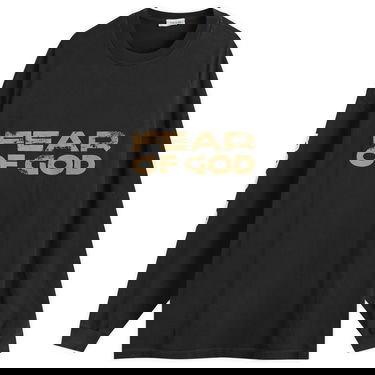 T-shirt Fear of God Fear of God Relaxed Long Sleeve T-Shirt Sort | FG25FW10-10402HWJUS-001, 1
