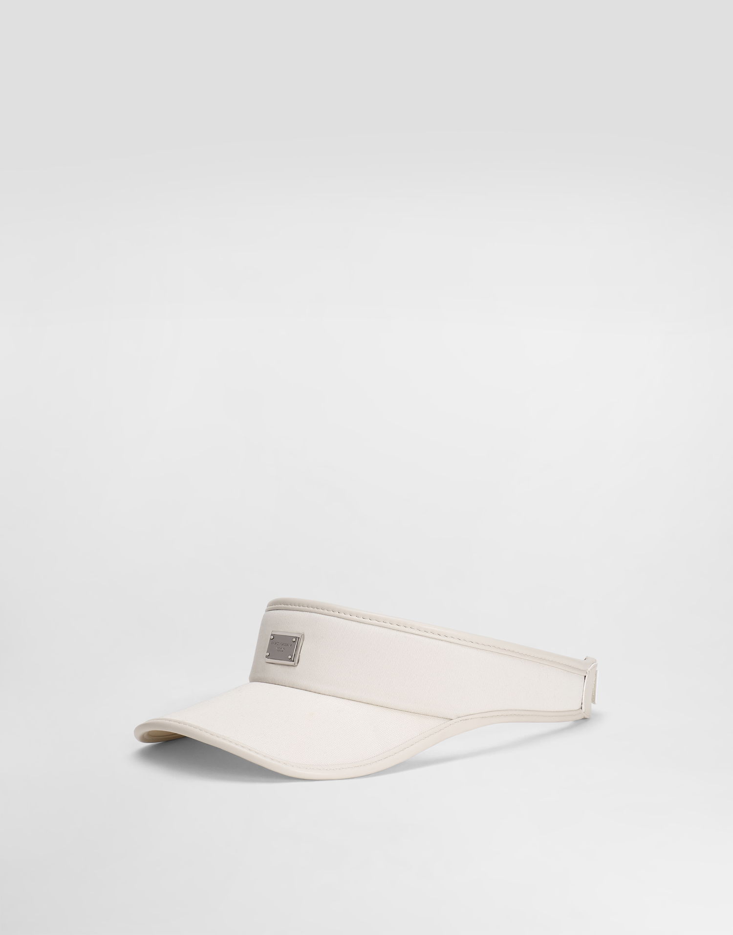 Kasketter og hatte Dolce & Gabbana Dolce & Gabbana Gabardine Visor Hvid | GH910AFUFL3W0802, 0