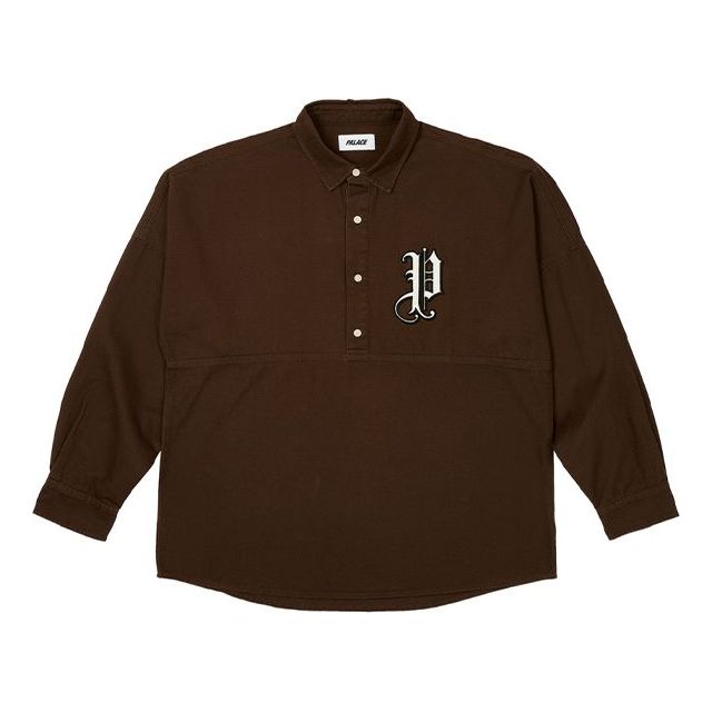Skjorte Palace Palace Old English Shirt Brun | P25SHT024