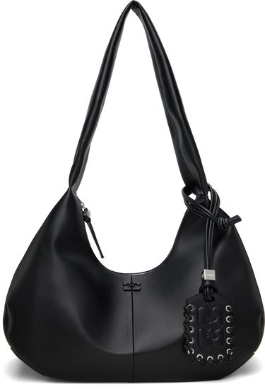 Skuldertaske GANNI GANNI Medium Shoulder Bag Sort | A6837, 0