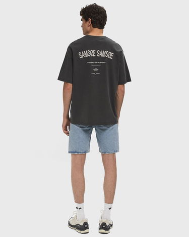 T-shirt Samsoe Samsoe Saswirl T-Shirt Sort | U25200007-SWIRL-CLEAR-CREAM, 1