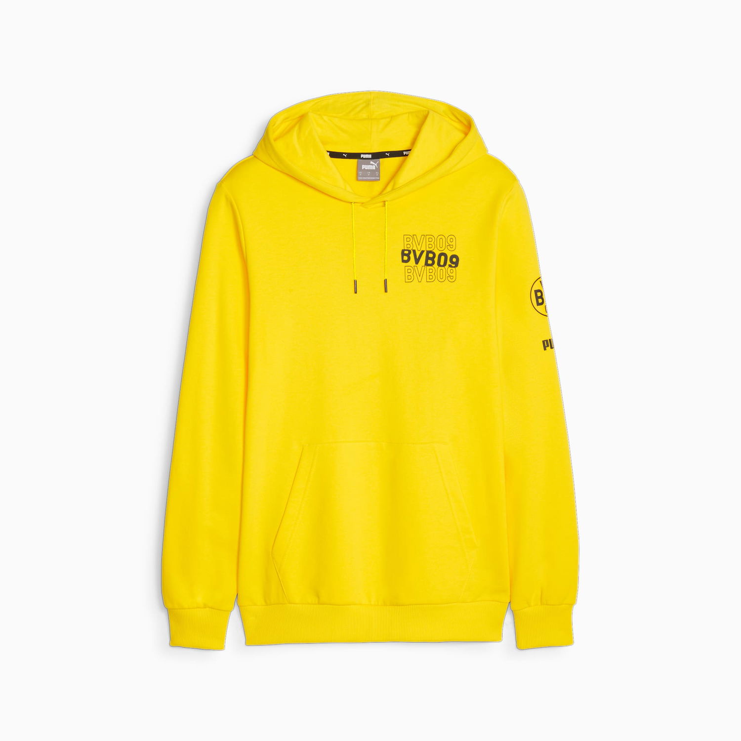 Sweatshirt Puma Borussia Dortmund FtblCore Hoodie Gul | 771860_01, 0