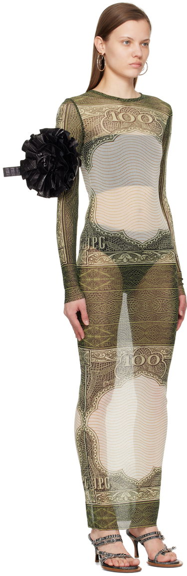 Kjole Jean Paul Gaultier Jean Paul Gaultier 'The Cartouche' Maxi Dress Grøn | 24/25-F-RO086-T515-400300156, 1