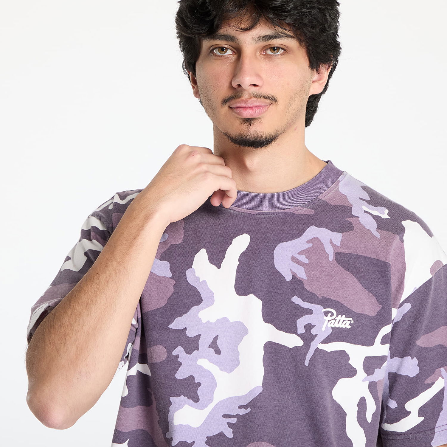 T-shirt Patta Patta Basic Woodland Camo T-Shirt Lilla | POC-BS25-1000-294-0003-184, 1