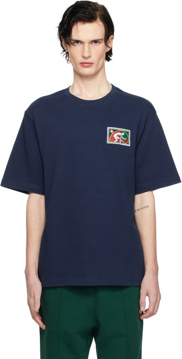 T-shirt Casablanca Fibonacci Patch T-Shirt Mørkeblå | MPS25-JTS-027-03, 0