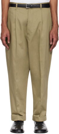 AMI Paris Cotton Carrot Oversized Trousers