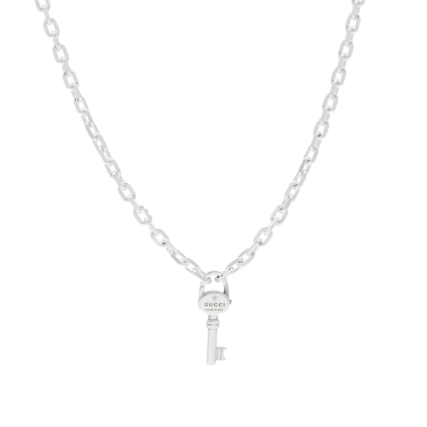 Halskæde Gucci Trademark Key Necklace Metalisk | YBB79634300100U, 0