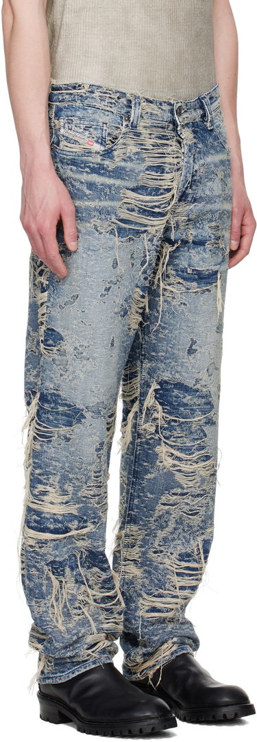 Jeans Diesel Diesel 1988 D-Ark Regular Fit Distressed Jeans Blå | A19193 09M04, 4