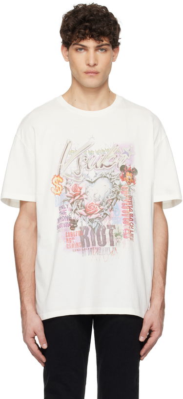 T-shirt Ksubi Ksubi Sketch Biggie Graphic T-Shirt Hvid | MPS25TE002, 0