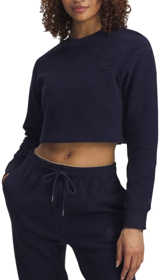 Sweatshirt Under Armour Under Armour Icon Terry Varsity Crew Sweatshirt Mørkeblå | 6003680-410