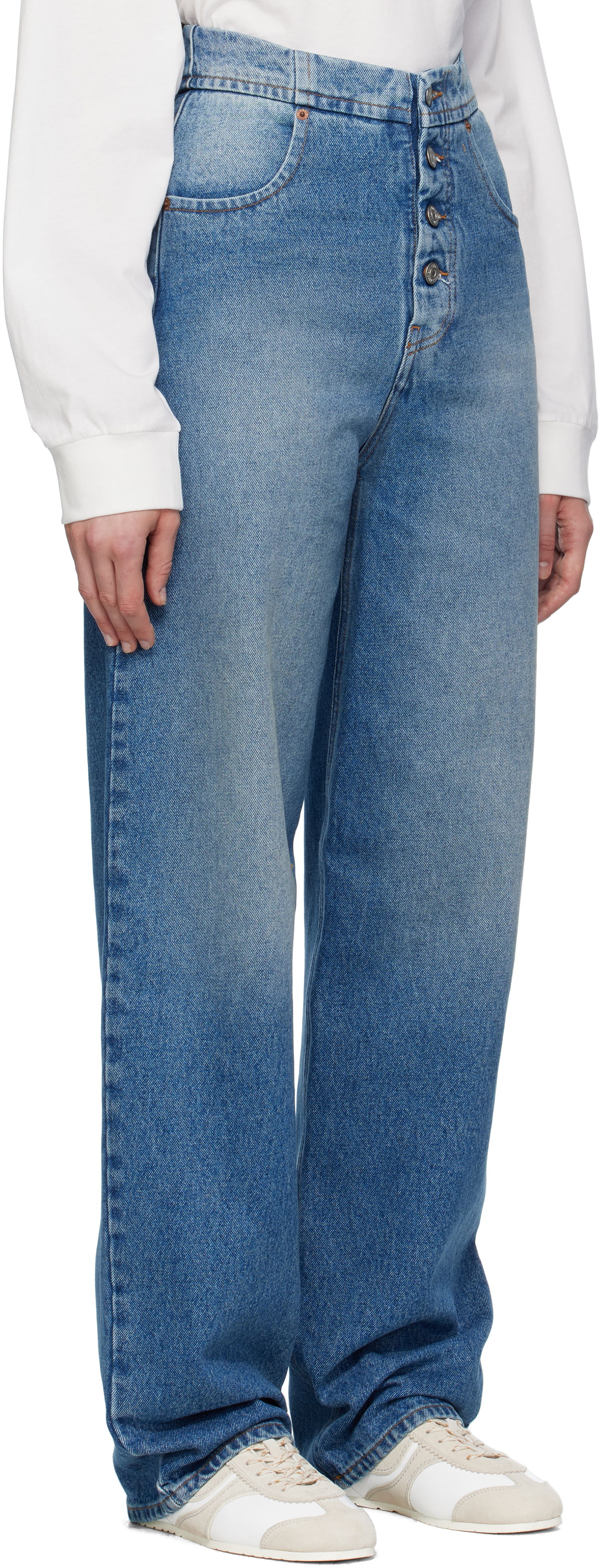 Jeans Maison Margiela MM6 Maison Margiela Straight-Leg Jeans Blå | S52LA0241 M30018, 1