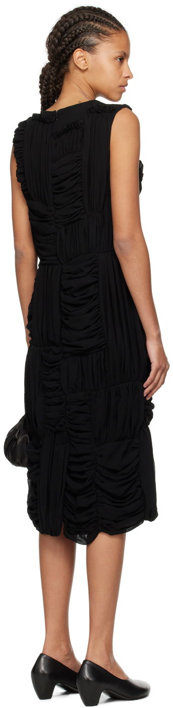 Kjole Comme des Garçons Comme des Garçons Ruched Midi Dress Sort | RM-O012-051, 2