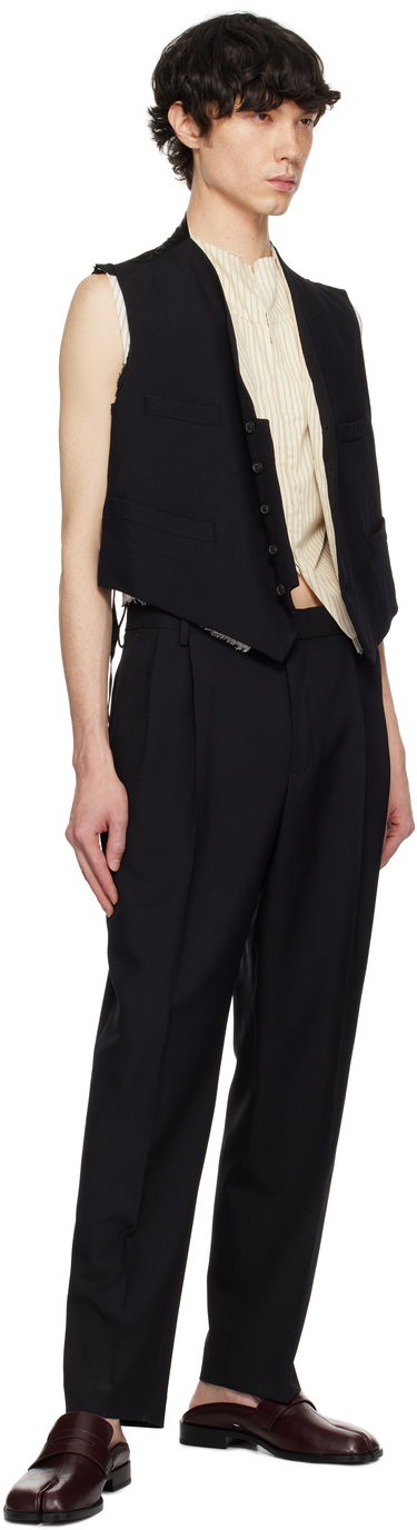 Vest Maison Margiela Maison Margiela Raw Edge Waistcoat Sort | S50FB0110 S53915, 4