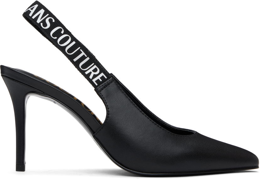 Sneakers og sko Versace Jeans Couture Logo Scarlett Slingback Heels Sort | E78VA3S52_EZPS62