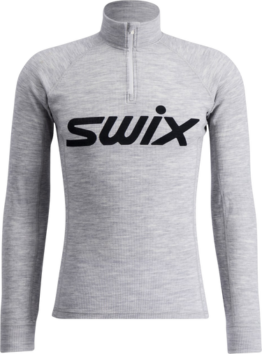 T-shirt SWIX RaceX Merino Half Zip Top Grå | 10120-23-10107, 1