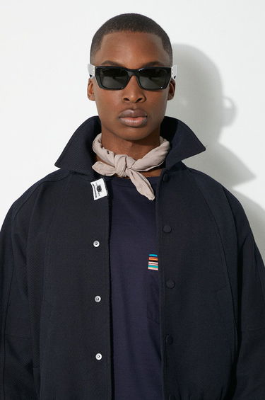 Bomberjakke ADER ERROR Navy Blue Wool Bomber Jacket Sort | BN01SSJK0810, 4