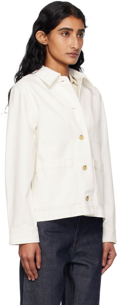 Jakke A.P.C. A.P.C. Nikkie Denim Jacket Hvid | COGZV-F02937, 1