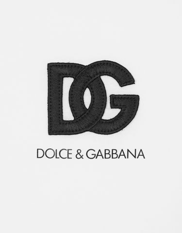 T-shirt Dolce & Gabbana Short-sleeved T-shirt With Dg Logo Patch Hvid | G8PN9ZG7M2FW0800, 3