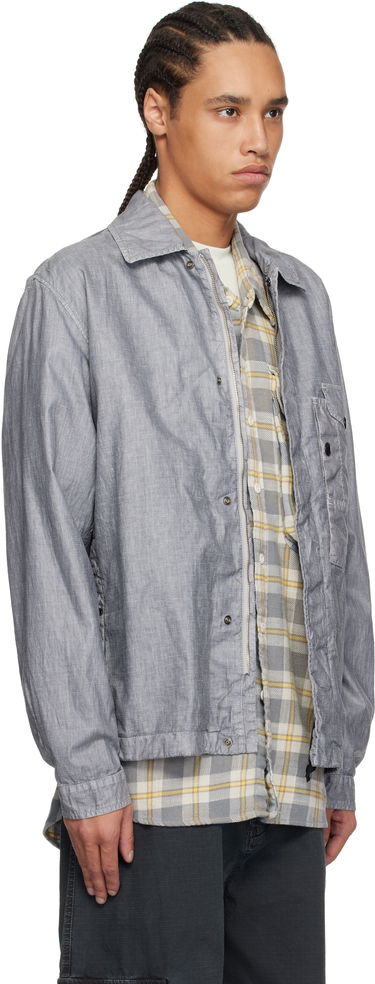 Vindjakke C.P. Company C.P. Company Lino Wax Overshirt Grå | 18CMOS203A-006284G, 1