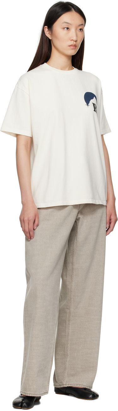 T-shirt Rhude Rhude Moonlight Graphic T-Shirt Hvid | RHPF25TT02012, 3