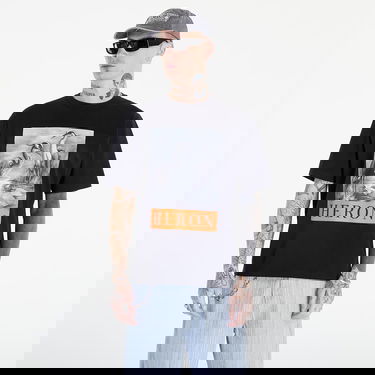 T-shirt HERON PRESTON NF Heron BW Sort | HMAA032C99JER0031010, 0