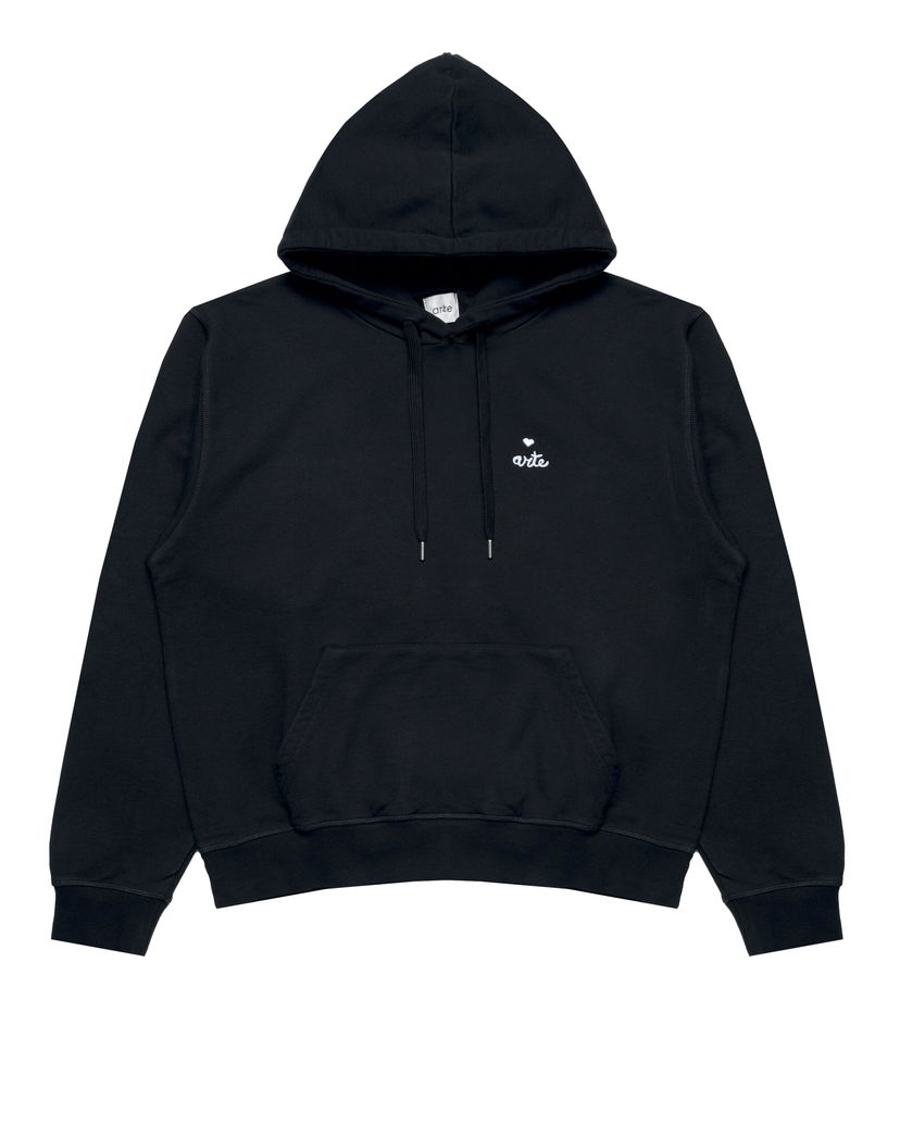 Sweatshirt Arte Antwerp Arte Antwerp Heart Logo Hoodie Sort | SS25-162H