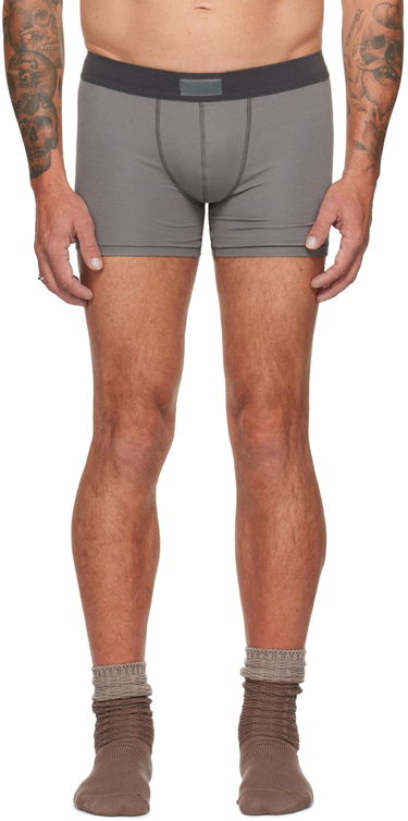 Boksere SKIMS Three-Pack Cotton Boxer Briefs Grå | BO-BBR-5634M, 3