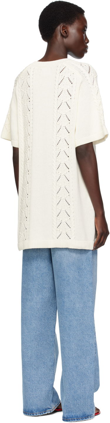 Sweater Loulou de Saison Loulou de Saison Arman Knit Top Hvid | ARMAN, 2