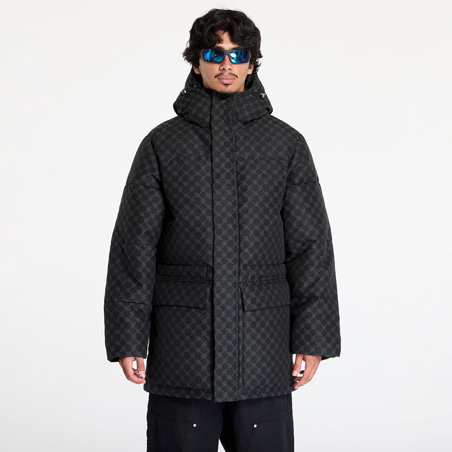 Puffer jakke DAILY PAPER Oba Cotton Monogram Puffer Sort | 2421105, 0