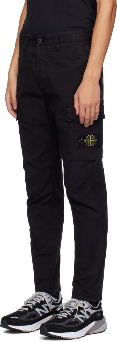 Cargo bukser Stone Island Stone Island Supima Cotton Twill Cargo Pants Sort | 811530410, 3