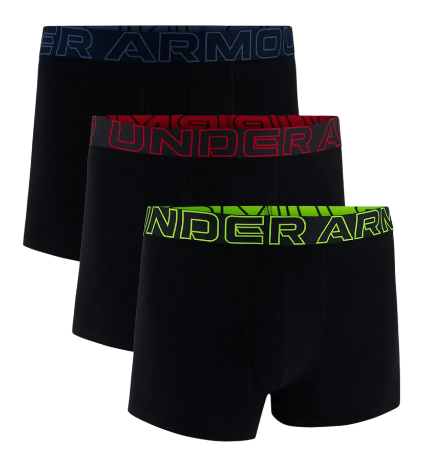 Boksere Under Armour Under Armour Performance Cotton Boxer Briefs 3-Pack Sort | 1383891-004