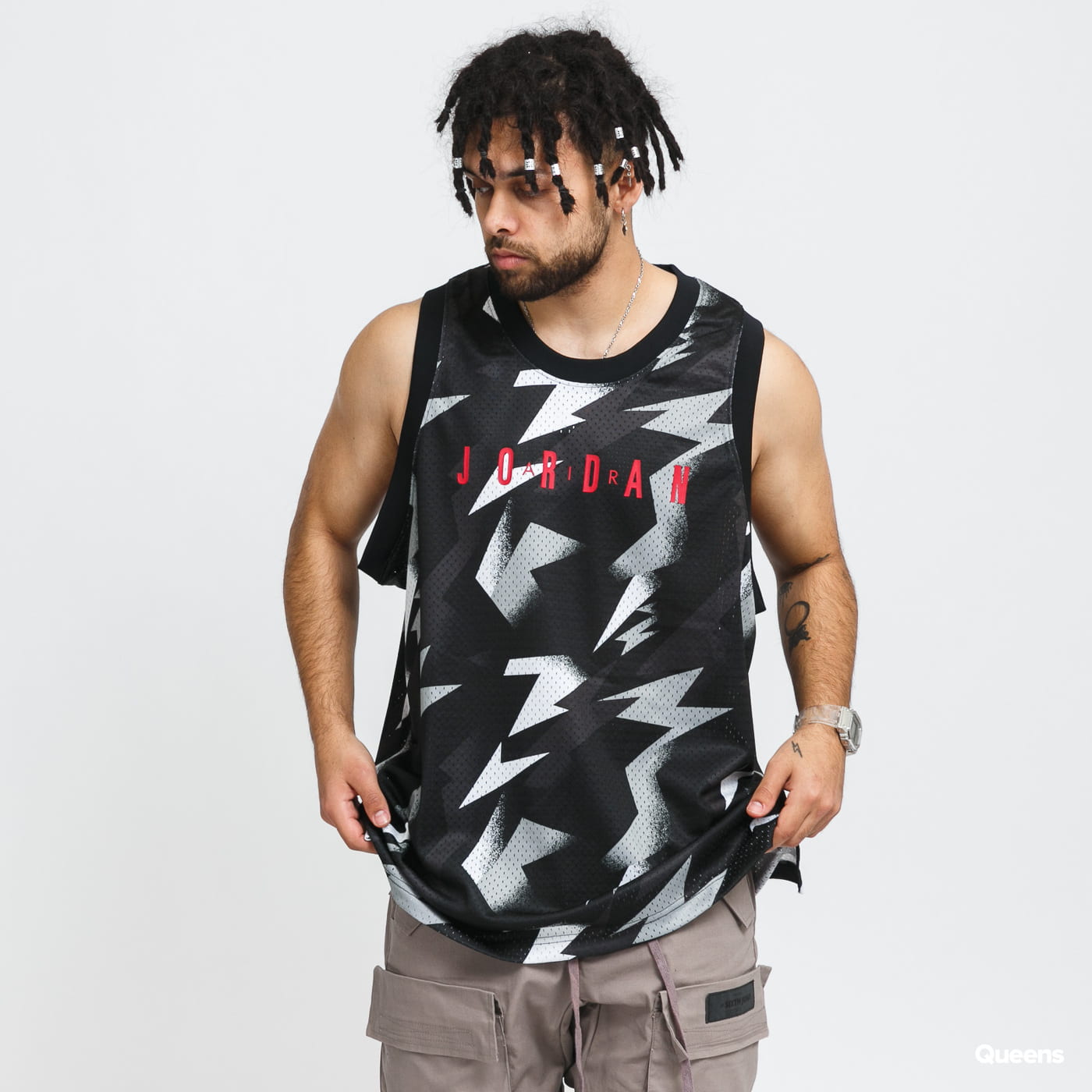 Jersey Jordan MJ Jumpman AOP Jersey Sort | CZ4738-010, 0