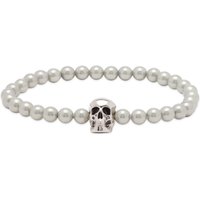 Armbånd Alexander McQueen Skull Beaded Bracelet Grå | 706979I170E-1445, 1
