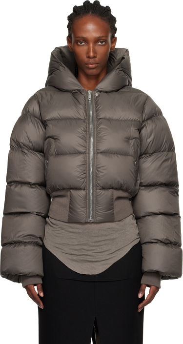 Puffer jakke Rick Owens Concordians Hooded Down Jacket Grå | RP02E4775 NPD3, 0