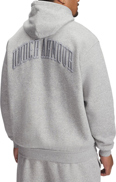 Sweatshirt Under Armour Hooded Sweatshirt UA Icon Fleece Graphic Top Grå | 6007591-011, 1