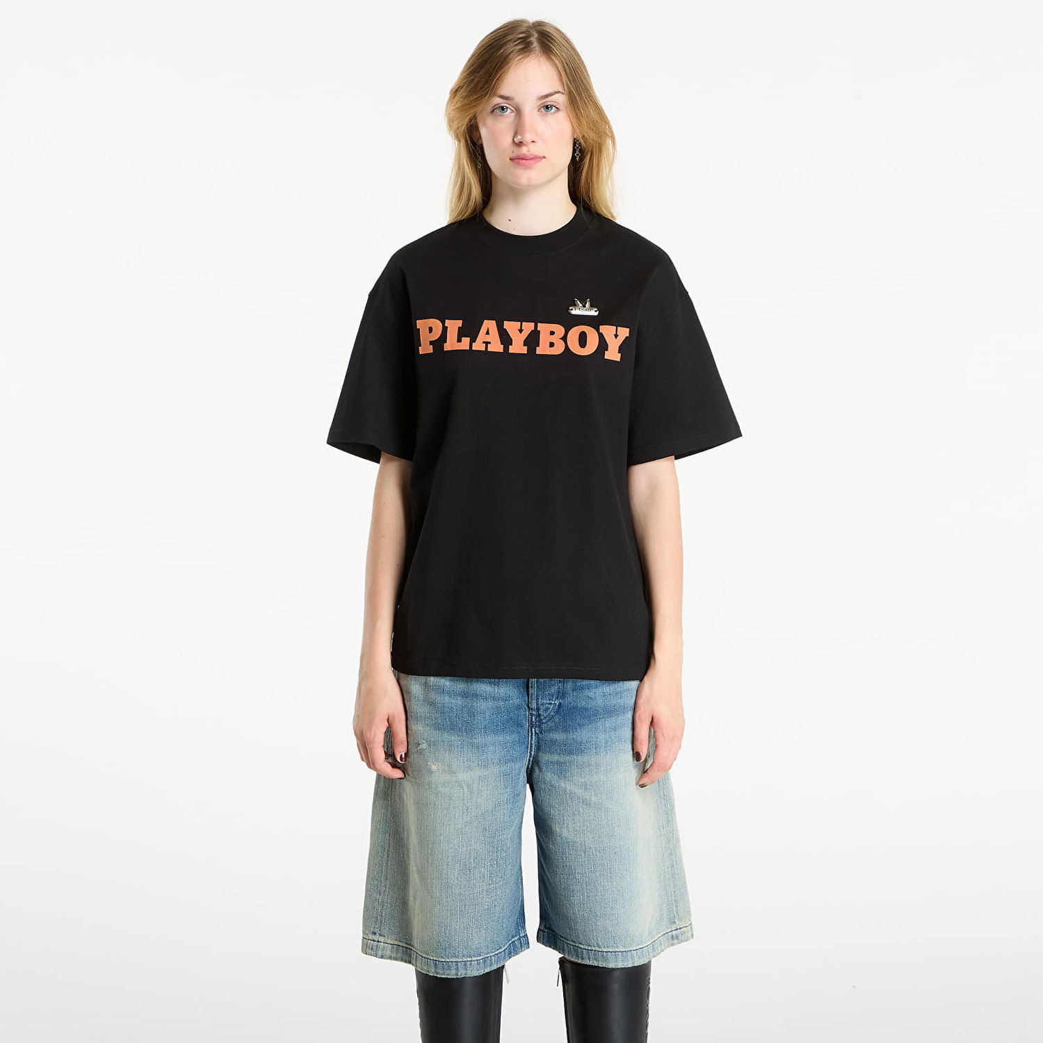 T-shirt Footshop Playboy x FTSHP Babe T-Shirt UNISEX Black Sort | FTSHP_529, 1