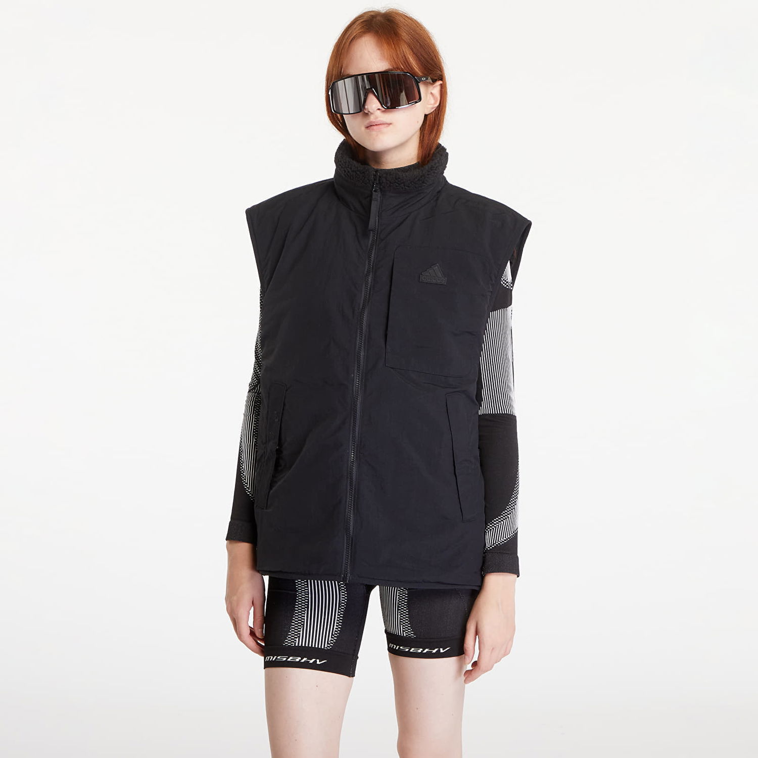 Vest adidas Performance City Escape Reversible Vest Black/ Black Sort | IV9768, 0