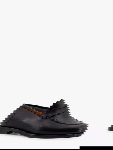 Sneakers og sko Loro Piana Black Leather Loafers Sort | FAP54288000, 1