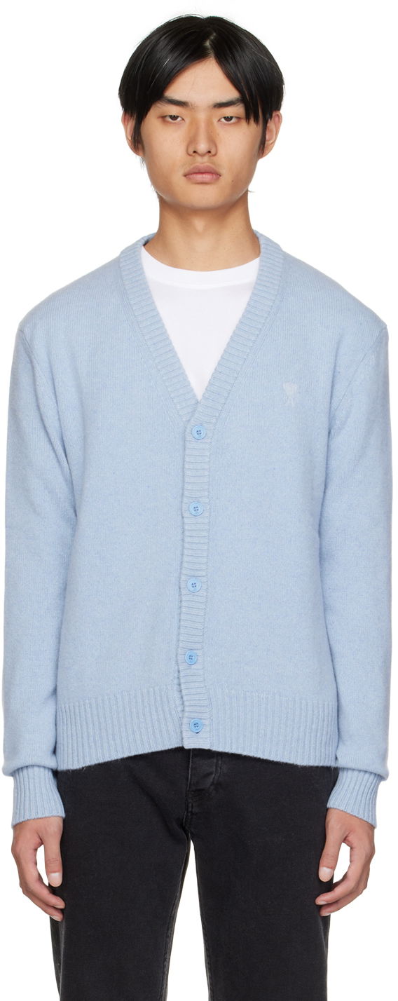 Sweater AMI Cardigan Blå | HKC007.005, 0