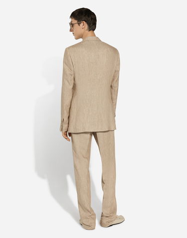 Bukser Dolce & Gabbana Classic Linen Pants Beige | GP0D6TFU4L0S8230, 2