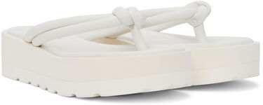 Sneakers og sko Gianvito Rossi Rossi Marlie Platform Thong Sandals Hvid | G15180.05GOM.NAP, 3