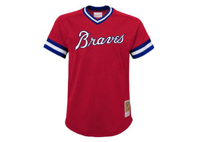 Jersey Mitchell & Ness Atlanta Braves Dale Murphy 1980 Authentic Mesh BP Jersey Rød | 9N3B7MBP0-ATLDM-Y80