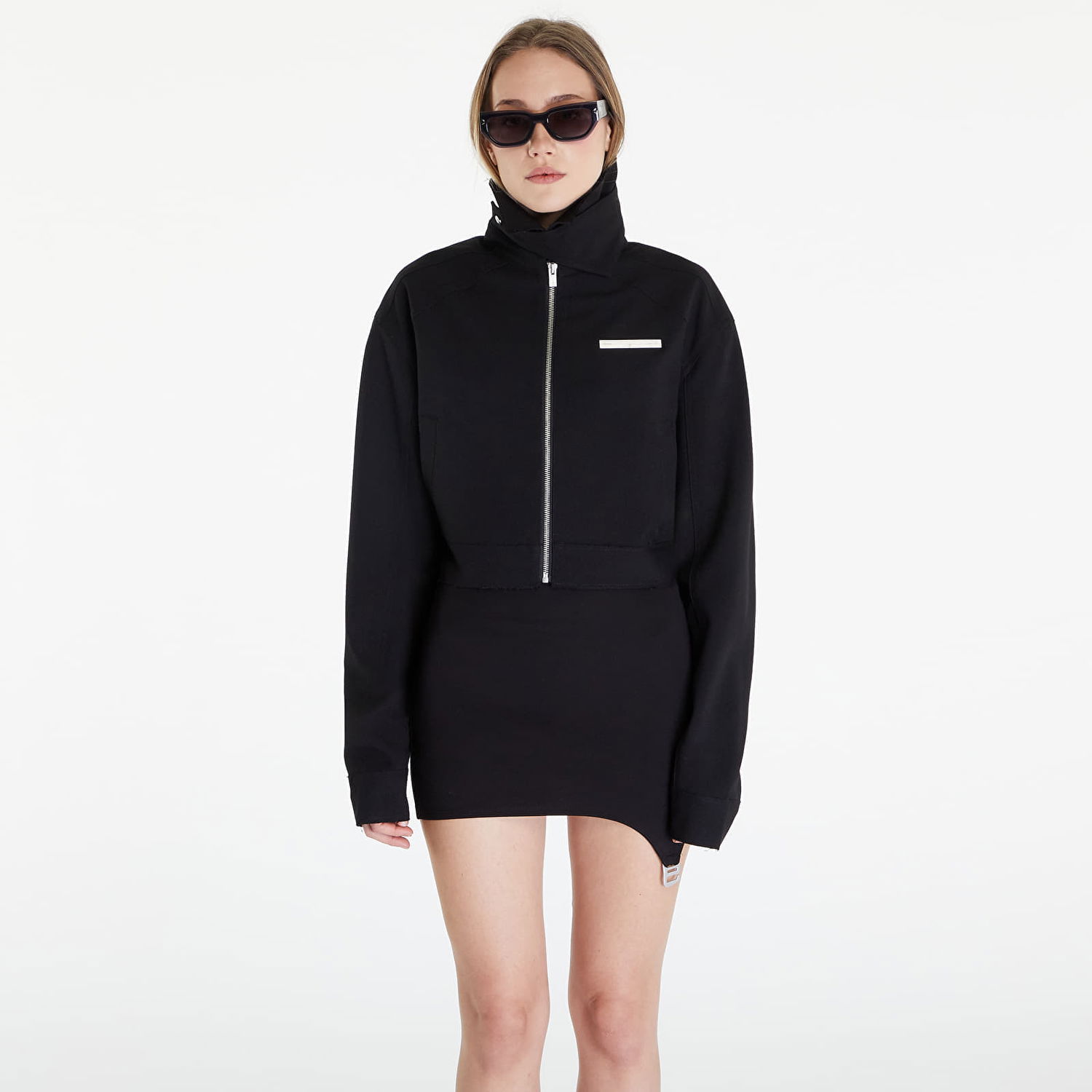 Vindjakke HELIOT EMIL Evenness Worker Cropped Jacket Sort | HE_W_02_069_P03_BLK01, 0
