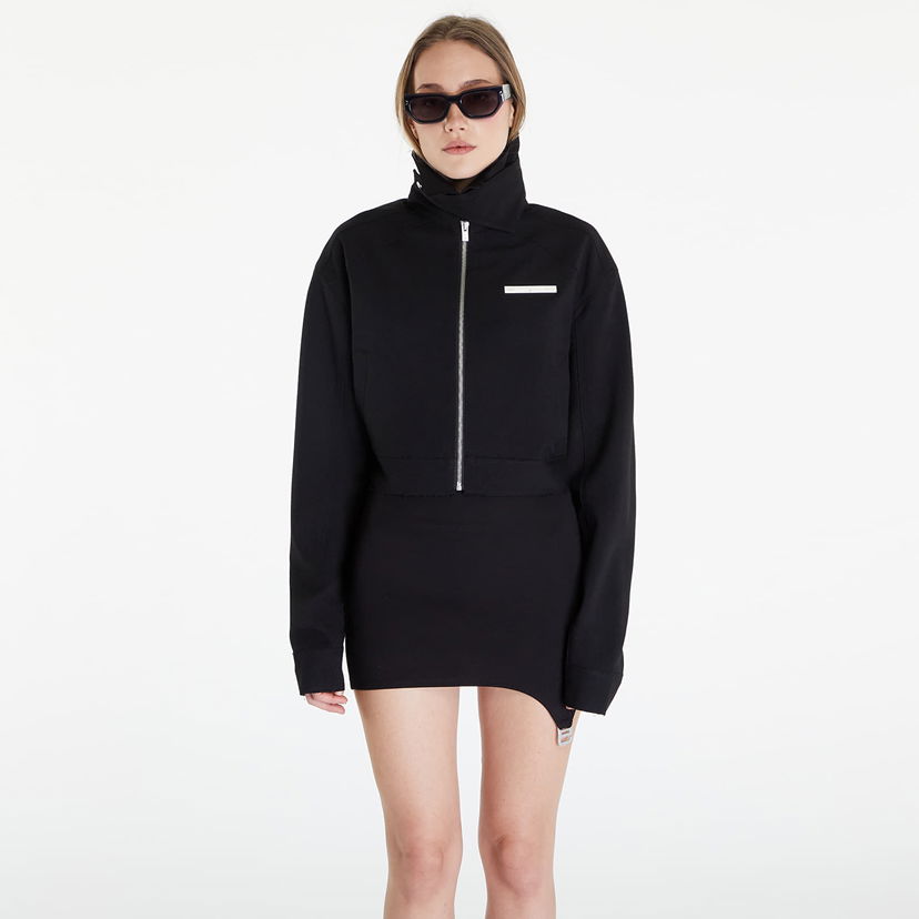 Vindjakke HELIOT EMIL Evenness Worker Cropped Jacket Sort | HE_W_02_069_P03_BLK01