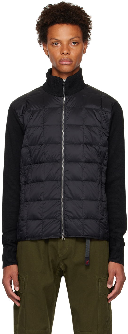 Puffer jakke TAION Paneled Down Jacket Sort | TAION-102WZSN, 0