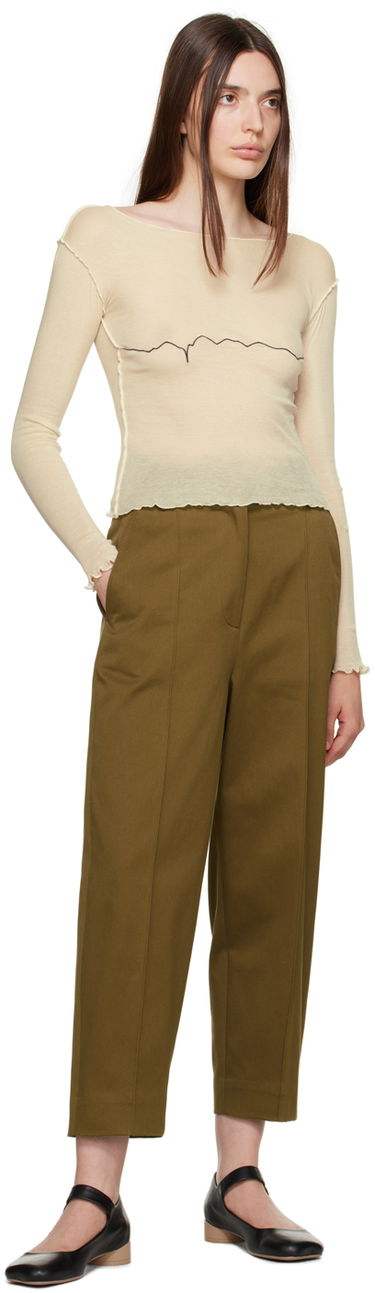 T-shirt Baserange Tabbys Star Long Sleeve T-shirt Beige | TOTA-CG-000, 3