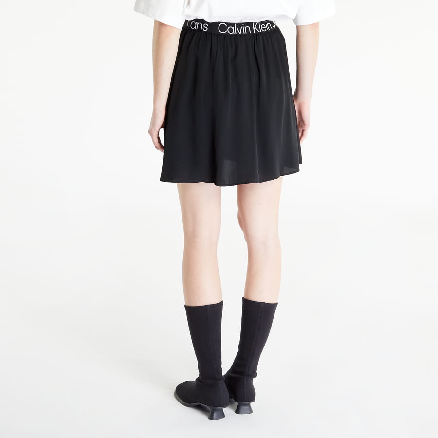 Nederdel CALVIN KLEIN Logo Elastic Mini Skirt Sort | J20J221512 BEH, 1