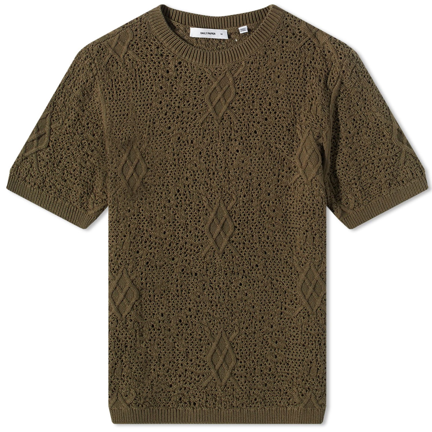 T-shirt DAILY PAPER Shield Crochet T-Shirt Brun | 2311329, 0